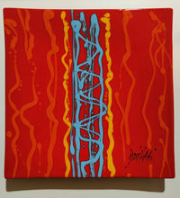 Carica l'immagine nel visualizzatore di Gallery, Piatto Quadrato con Bordi Rialzati in Ceramica Dipinta a Mano da 34 x 34 cm e 41 x 41 cm